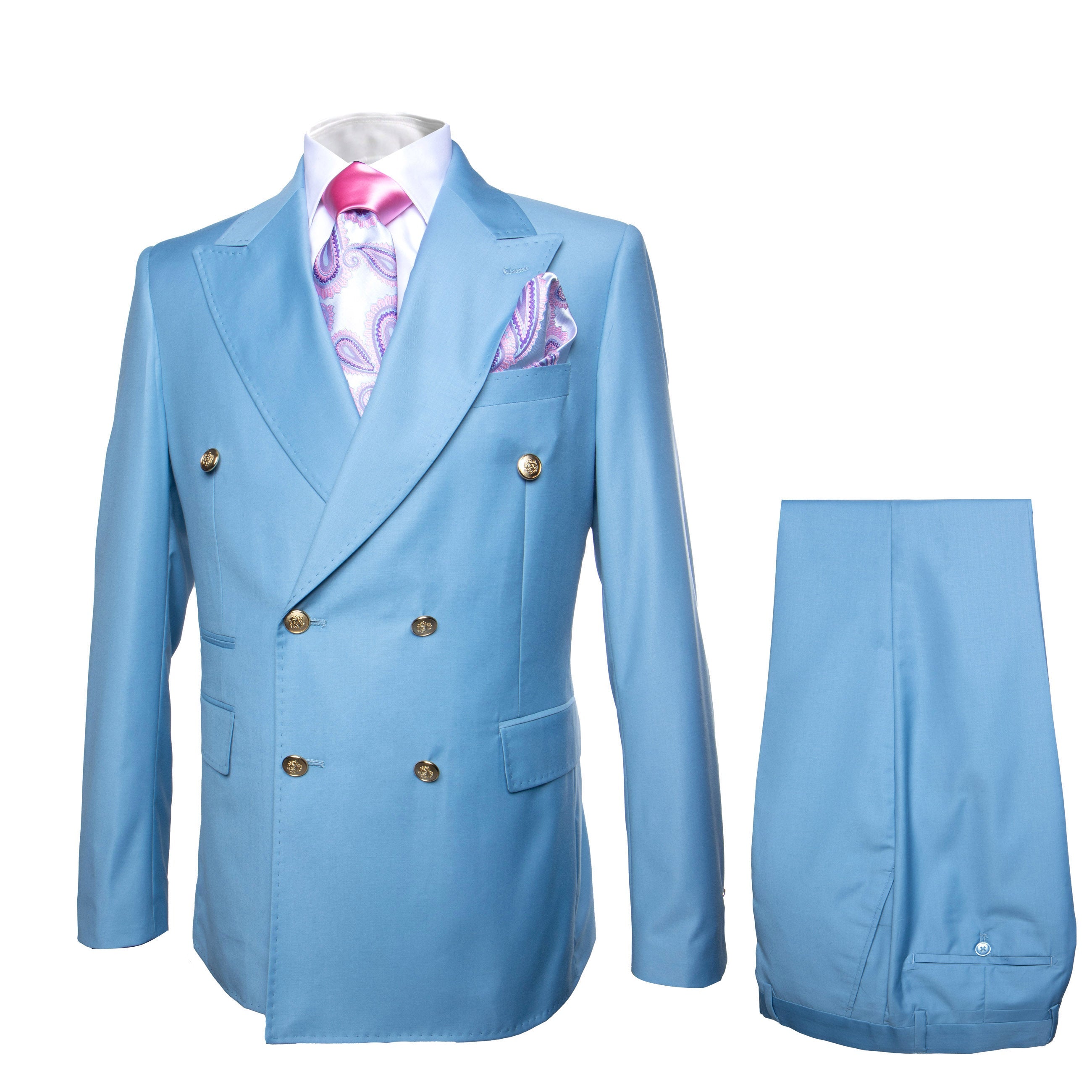 Milano Slim Fit Double Breast Suit for Men