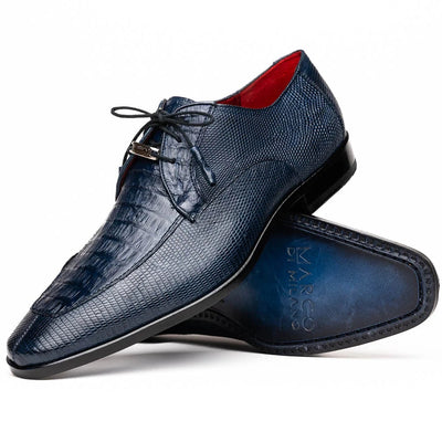 Merida Navy Blue Lizard & Caiman Oxfords