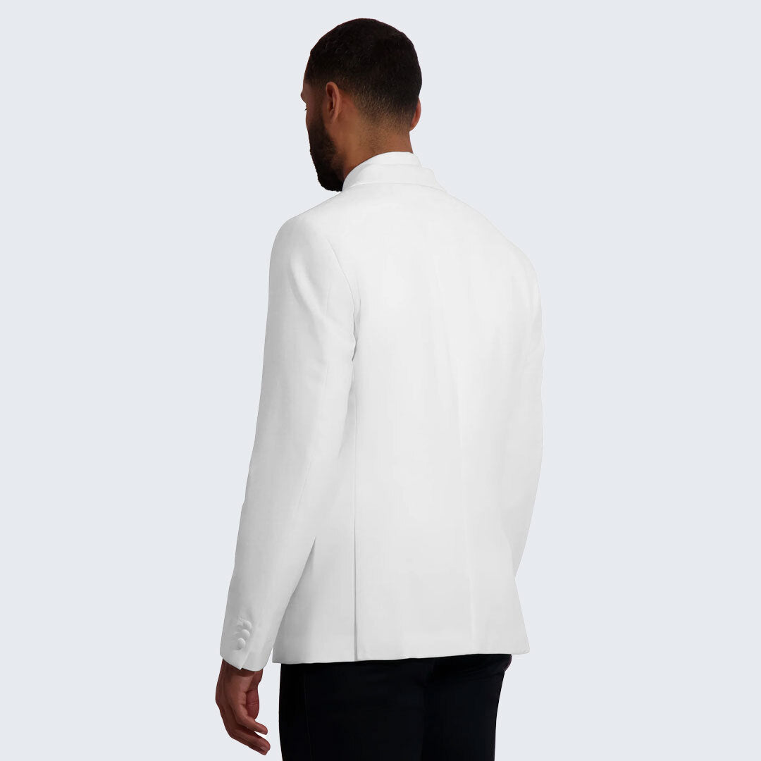 White Dinner Tuxedo Jacket with Shawl Lapel – Wedding & Prom