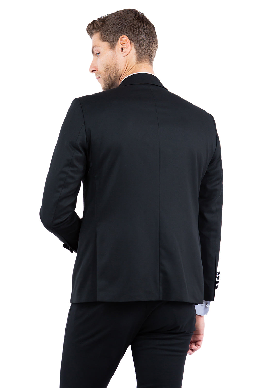 Mens Black Notch Lapel Tuxedo Jacket