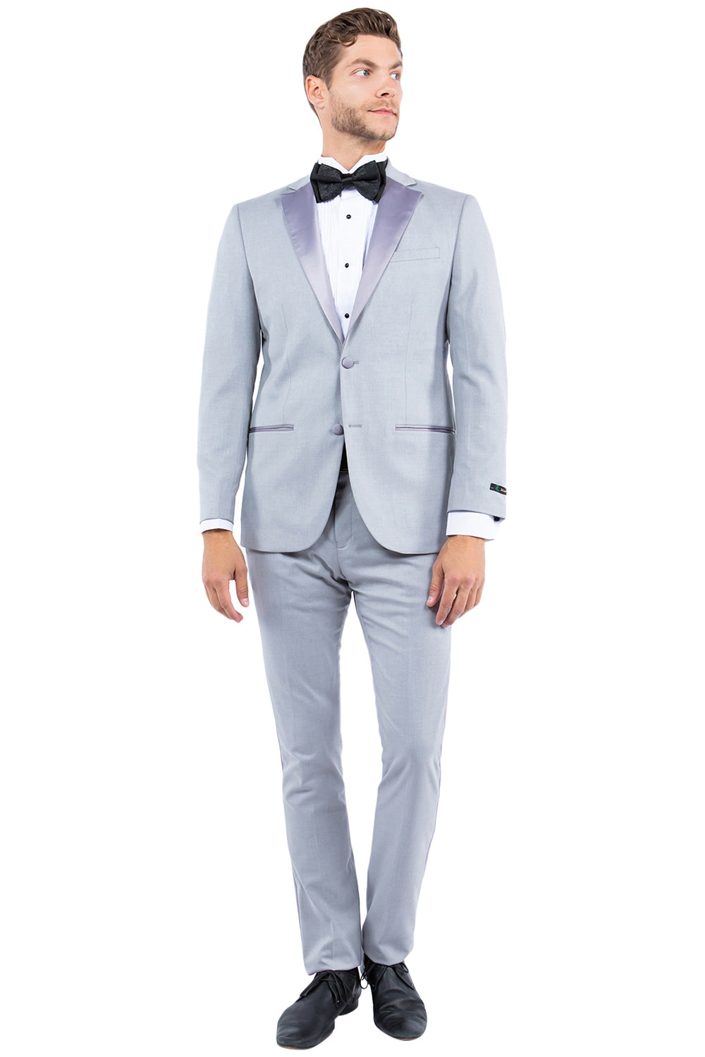 Men's Gray Notch Lapel Tuxedo Jacket