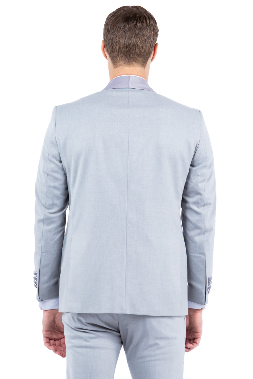 Men's Gray Shawl Collar Tuxedo Jacket