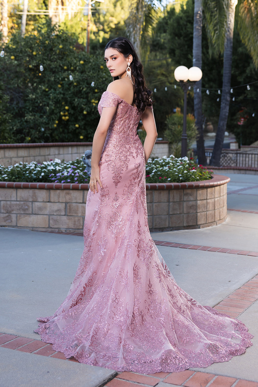 Rose Gold Quinceanera Mom Dresses Mother of the Quince Gowns by MQ2158