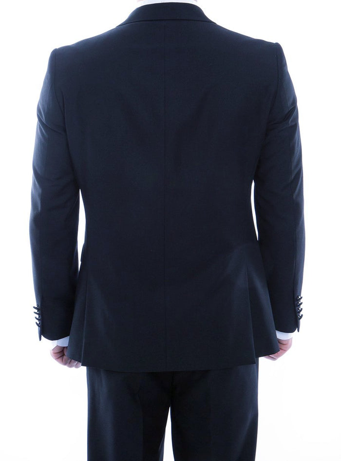Double Breasted Slim Tuxedo with Satin Peak Lapel