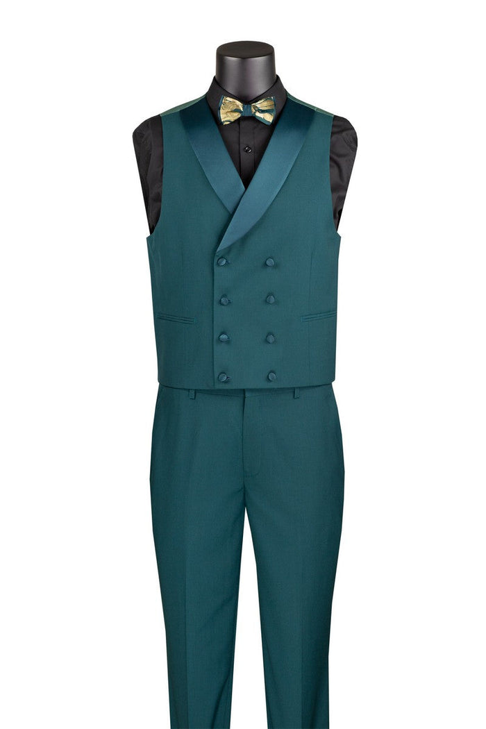 Emerald Gold 3 Piece Suit with Bow Tie