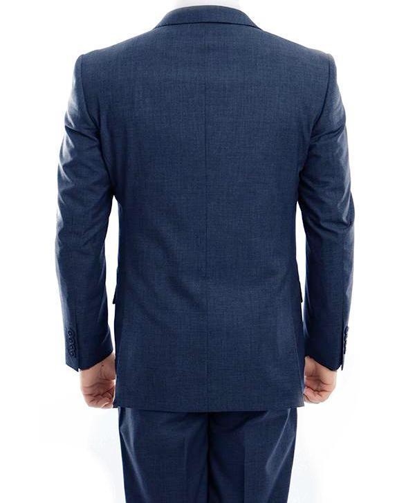 Arezzo Modern Fit Indigo Wool Suit - Italian Style 2 Piece