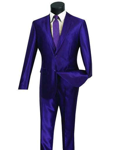Purple Modern Fit Prom Tuxedo Suit