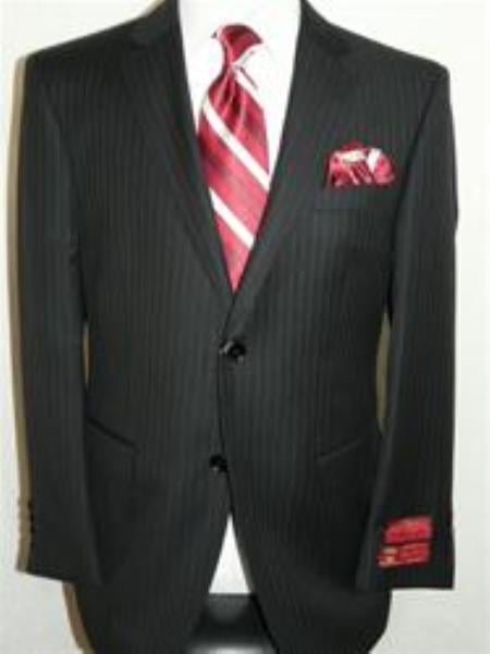 Authentic Tiglio Brand Pin Stripe ~ Pinstripe Suit By - High End Suits - High Quality Suits