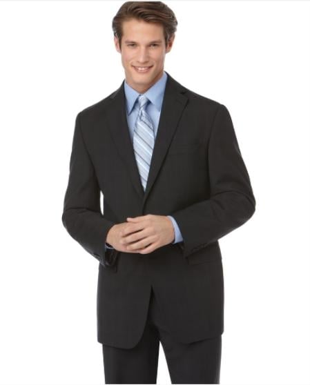 Authentic Mantoni Brand Suit, Black Tonal checkered check pattern Suit Slim Fit - High End Suits - High Quality Suits