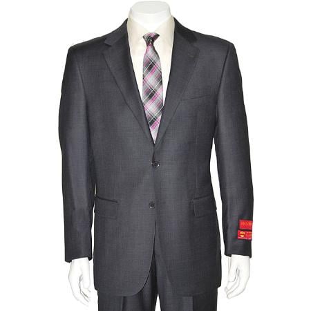 Authentic Mantoni Brand Men's Grey Two-button Suit - High End Suits - High Quality Suits