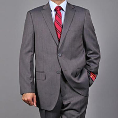 Authentic Tiglio Brand Men's Grey 2-button Suit - High End Suits - High Quality Suits