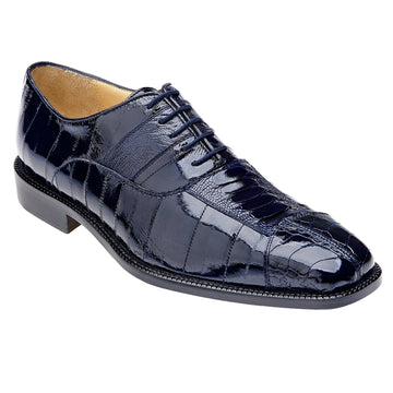 Belvedere Mare Ostrich & Eel Skin Dress Shoe