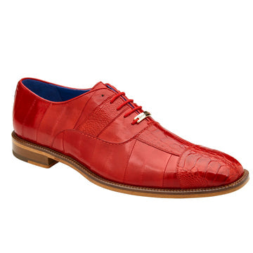 Belvedere Mare Ostrich & Eel Skin Dress Shoe