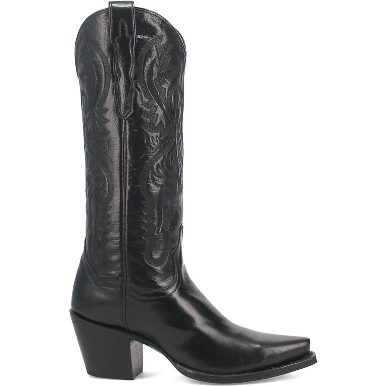 Maria 13 Snip Toe Black Leather Boot by Dan Post