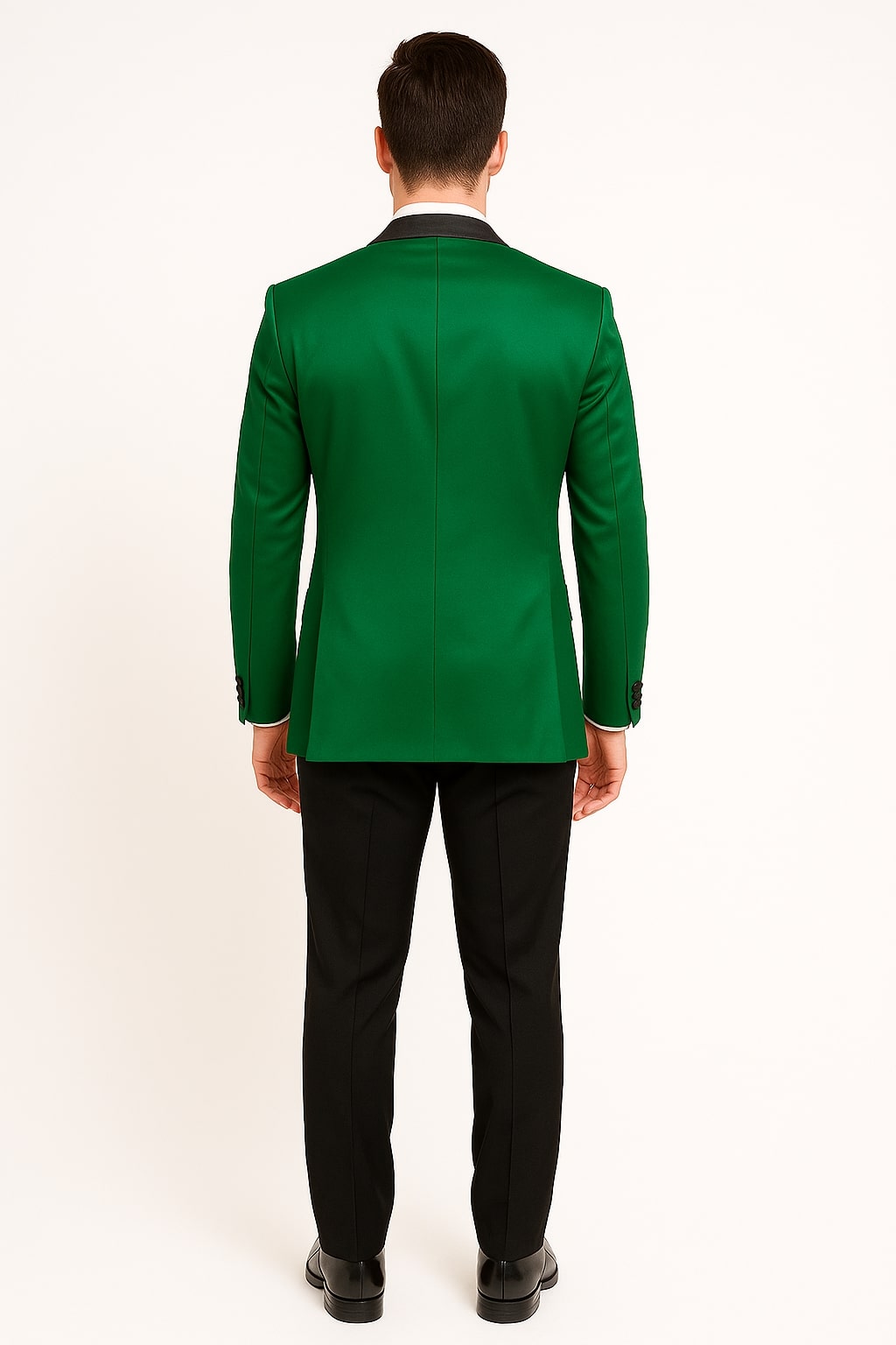 Emerald Green Slim Fit Tuxedo Blazer by Rossiman