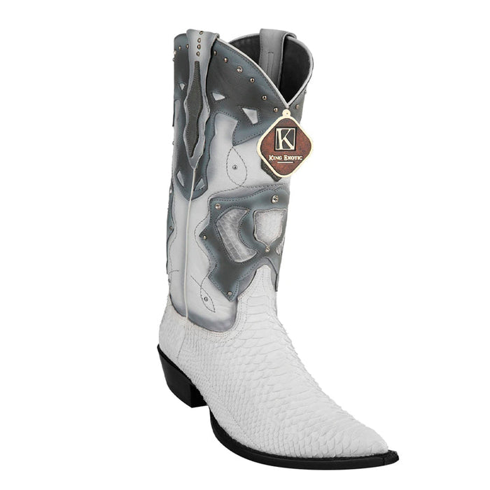 Python 3x Toe White Boots for Men