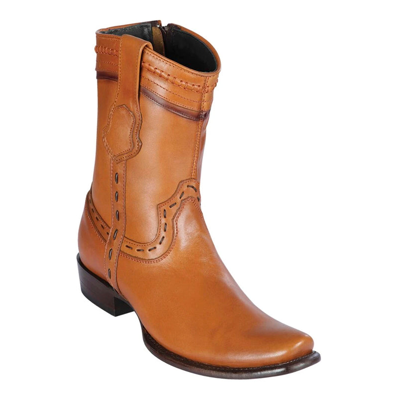 King Exotic Handcrafted Honey Leather Boots