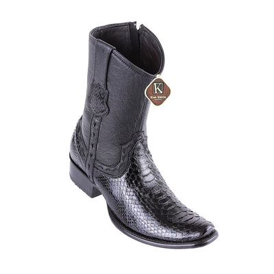 King Exotic Python Boots Dubai Toe Black