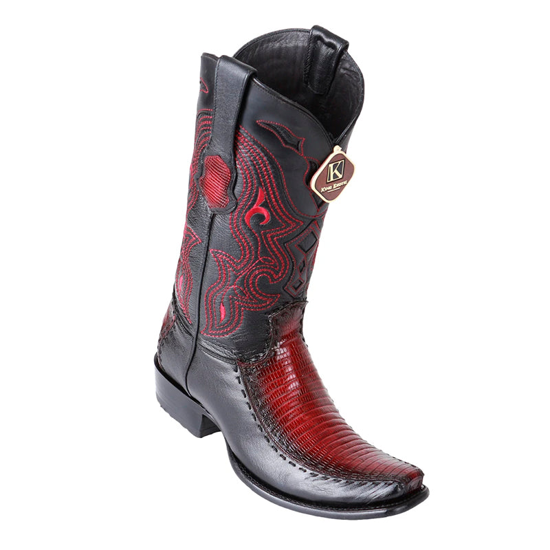 Handcrafted Teju Lizard Boots Dubai Toe