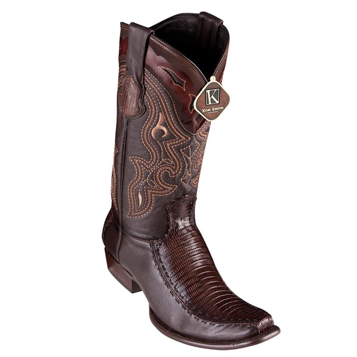 Men's Handcrafted Teju Lizard Dubai Toe Boots