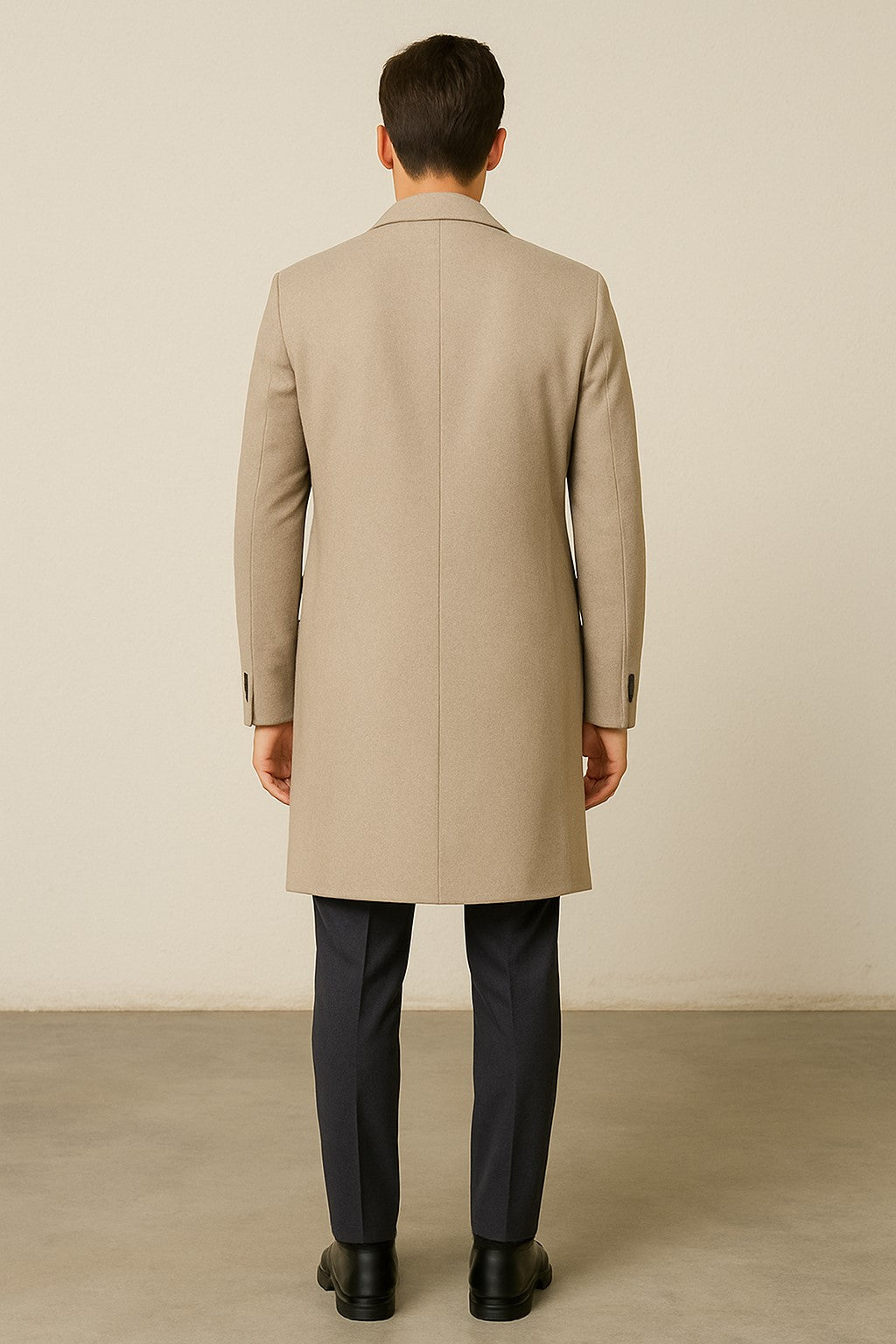 Men's Cashmere Overcoat Tan