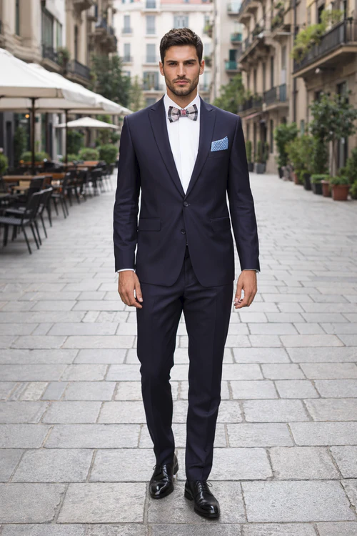 Rossi Man Tapered Plum Wool Suit
