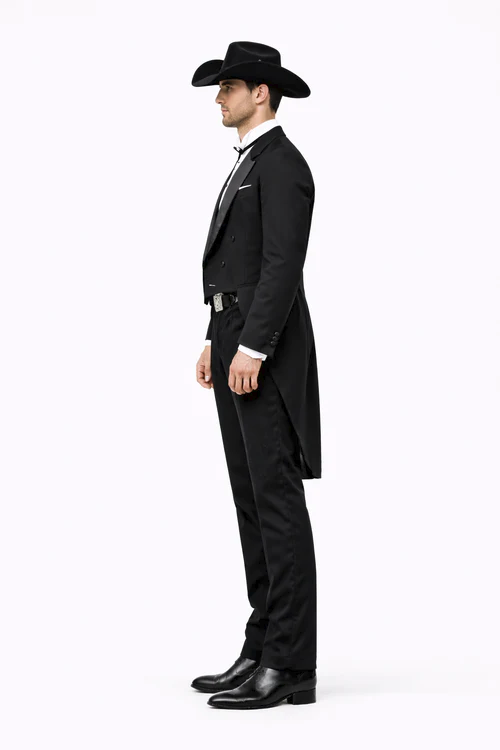 Men's Western Black Tail Tuxedo by Rossiman