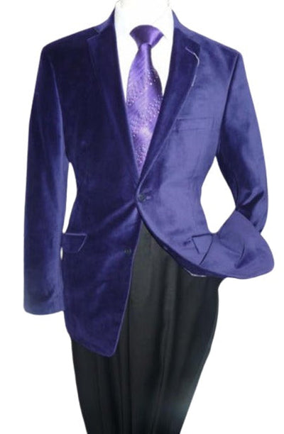 Men's Cheap Priced Designer Fashion Dress Casual On Sale Sport Coat Solid Two Button Christmas Purple Velvet Men's blazer