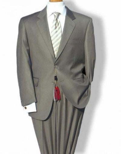 Men's Mordern Fit 2 Button Jacket Suit Taupe - High End Suits - High Quality Suits
