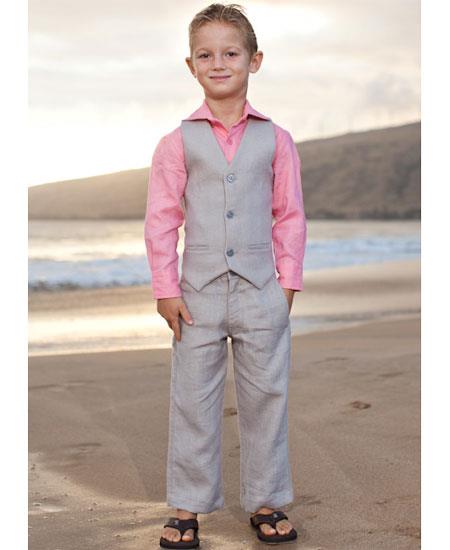 Men's Vest and Pants Set - Linen Outfits For Men Perfect for wedding Vest & Pants