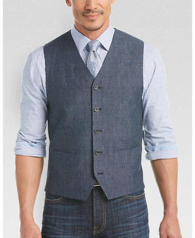 Men's Vest and Pants Set - Linen Outfits For Men Perfect for wedding Vest & Pants