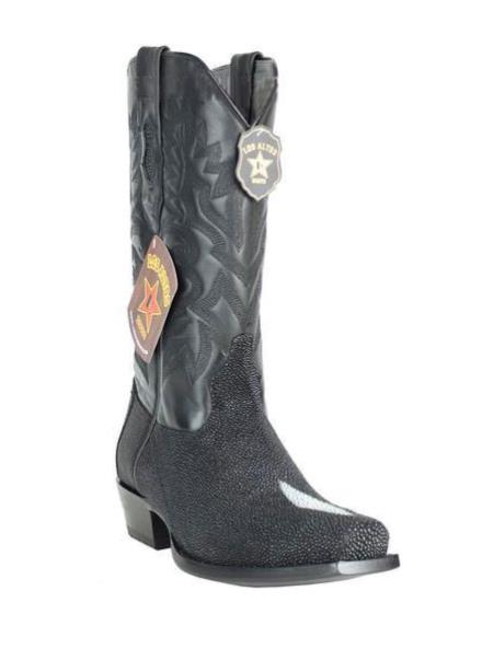 Men's Los Altos Boots Classic Genuine Stingray 7 Toe Single Stone Handmade Dress Cowboy Botas de mantarraya - Mantarraya boots Cheap Priced For Sale Online