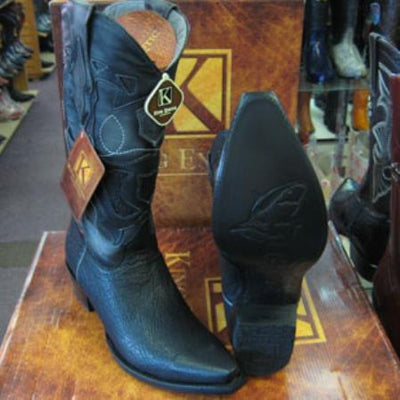 Mens King Exotic Boots Cowboy Style By los altos botas For Sale Snip Toe Genuine Shark Western Cowboy Black Dress Cowboy Boot Cheap Priced For Sale Online