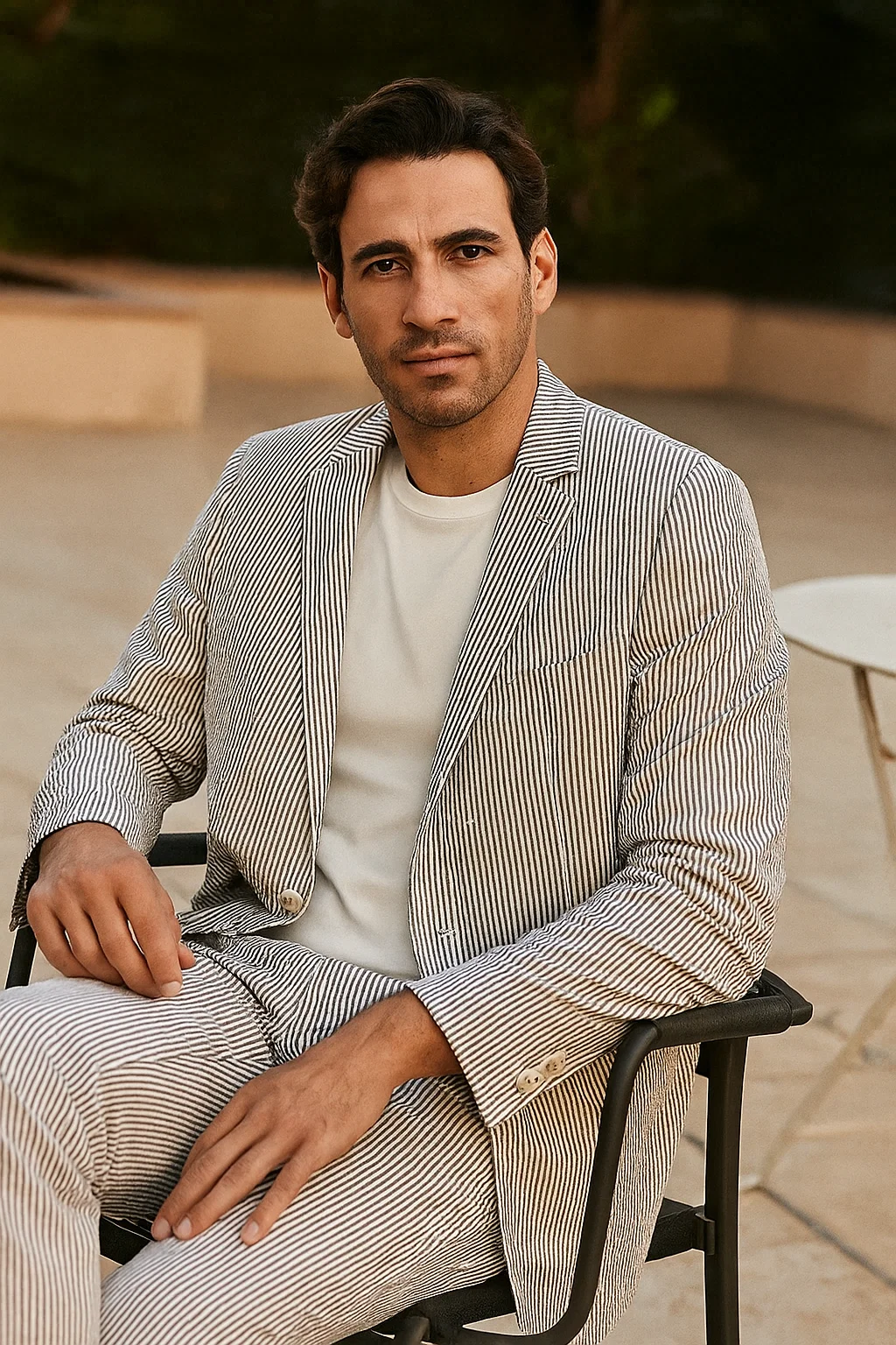 Mens-Black-White-Modern-Fit-Suit