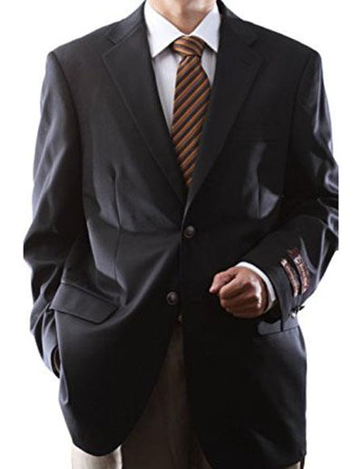 Men's Black Extra Long and Regular Size Gabardine