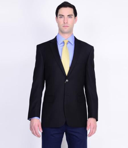 Men's Blazer Black - High End Suits - High Quality Suits