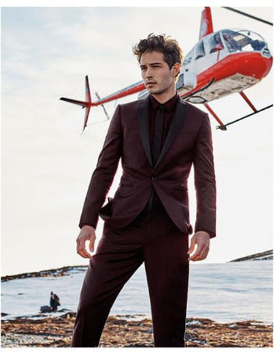 Slim Photographer Tuxedo Blazer