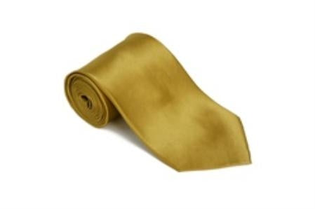 Ceylonyellow 100% Silk Solid Necktie With Handkerchief Buy 10 of same color Tie For $25 Each-Men's Neck Ties - Mens Dress Tie - Trendy Mens Ties