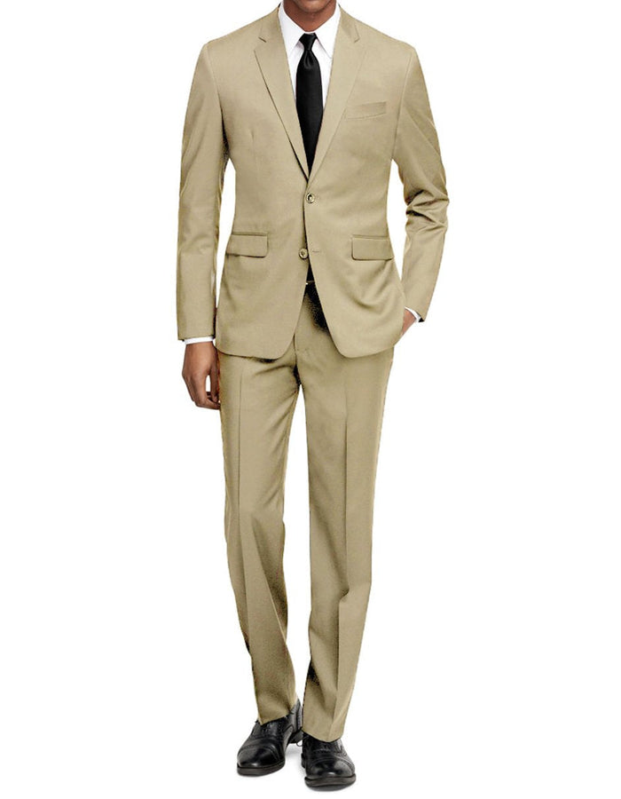 Men's Slim Fit Suit in Beige by Mensitaly