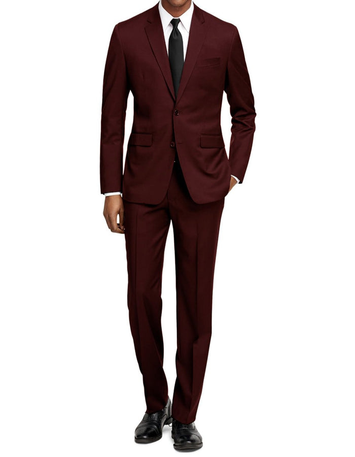 Burgundy Slim Fit Suit for Men by Mensitaly