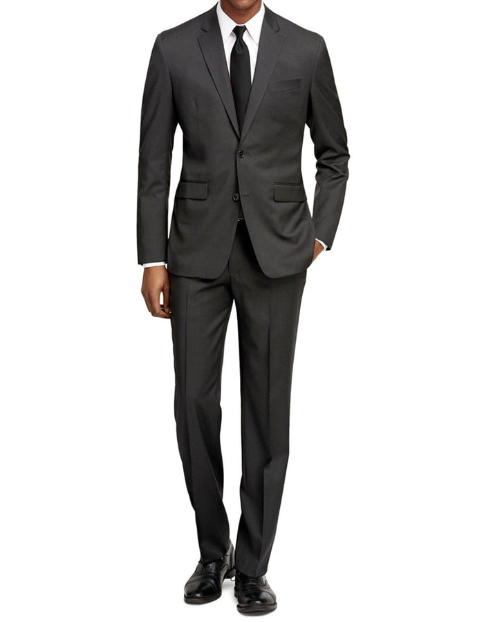 Mens Slim Fit Suit Charcoal by Mensitaly