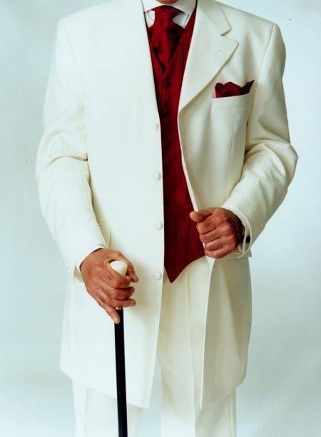 Cream ~ Ivory ~ Off White Tuxedo Fashion Men's Suits