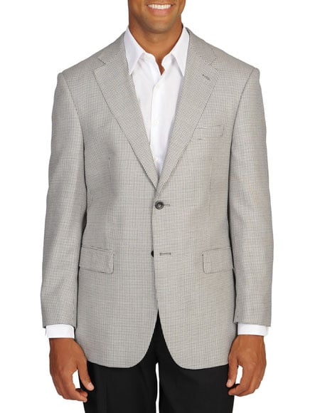 Mens Houndstooth Blazers Mens houndstooth checkered Blazer Black