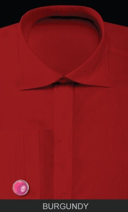 Burgundy Slim Fit Dress Shirt, Many styles, Sizes and colors