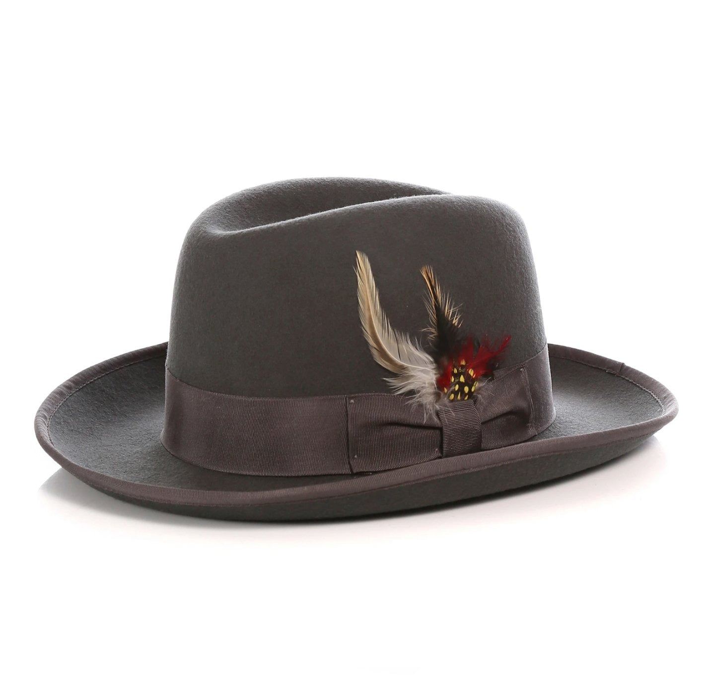 Men’s Charcoal Gangster Godfather Hat – Classic Dress Style