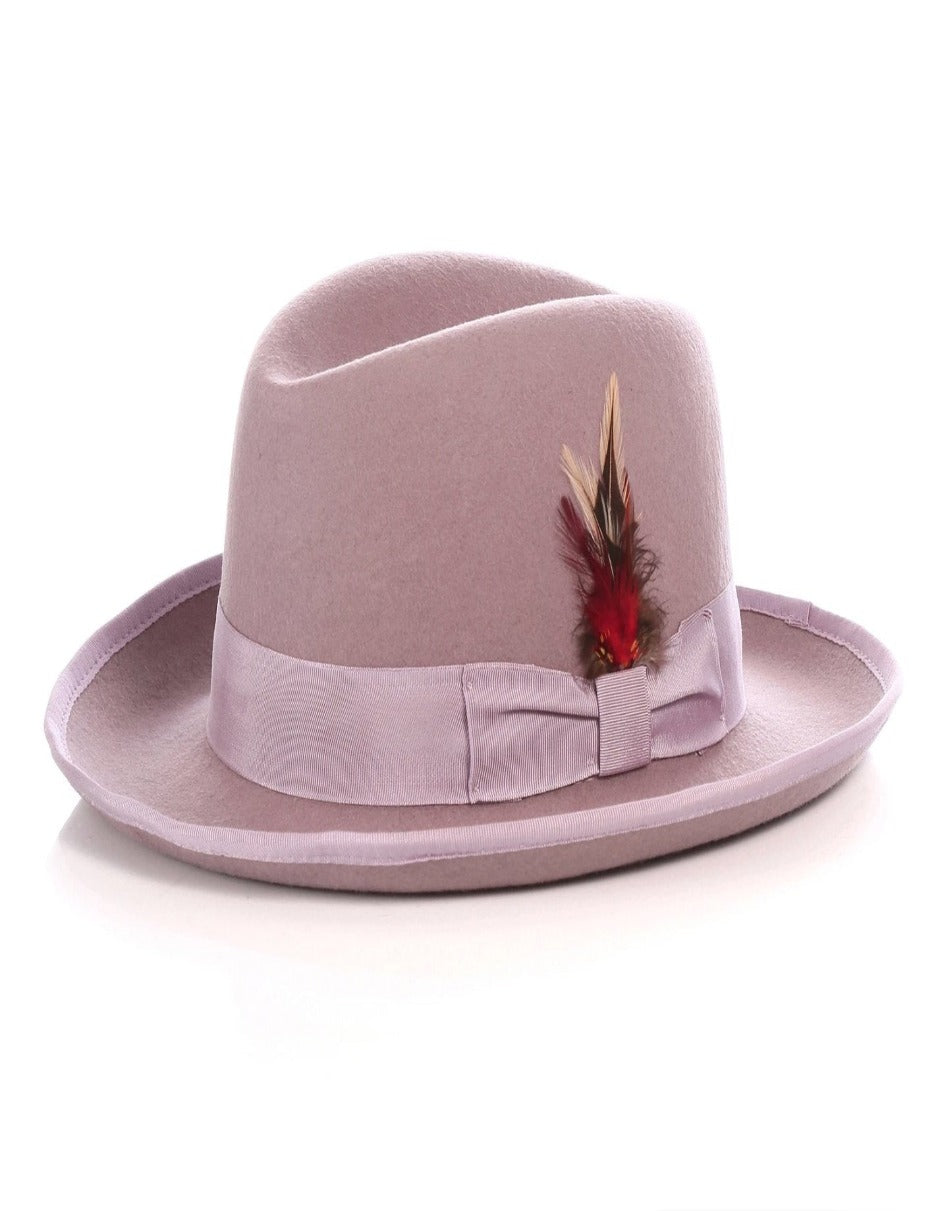 Men’s Lavender Gangster Godfather Hat – Classic Dress Style