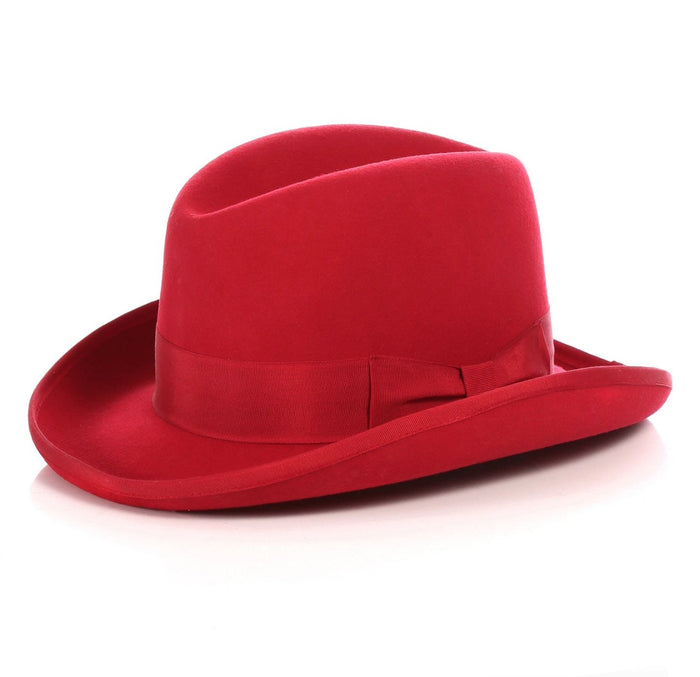 Red Gangster Godfather Hat by menstuxedousa
