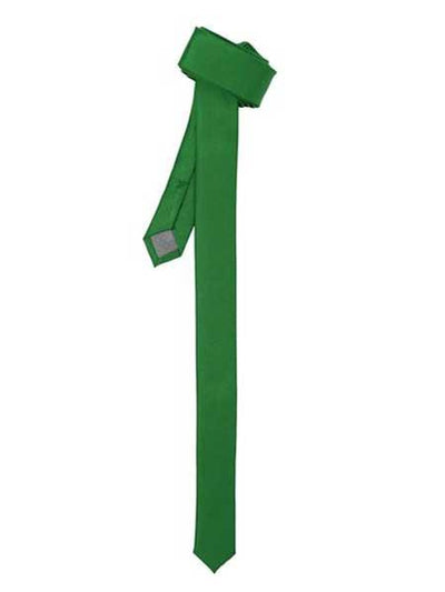 Shiny Fashionable Super Skinny Fully Lined Slim NeckTie Green-Men's Neck Ties - Mens Dress Tie - Trendy Mens Ties