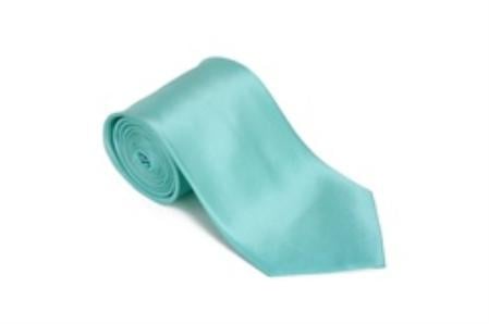 Jade 100% Silk Solid Necktie With Handkerchief Buy 10 of same color Tie For $25 Each-Men's Neck Ties - Mens Dress Tie - Trendy Mens Ties
