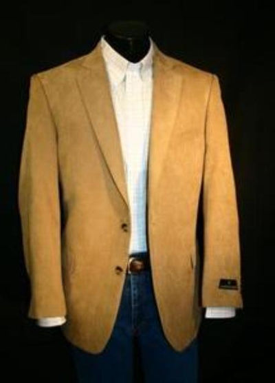 Designer Casual Cheap Priced Fashion Blazer Dress Jacket Online Men's Camel ~ Khaki ~ Tan ~ Beige Microfiber Sportcoat
